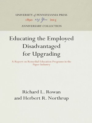 cover image of Educating the Employed Disadvantaged for Upgrading
